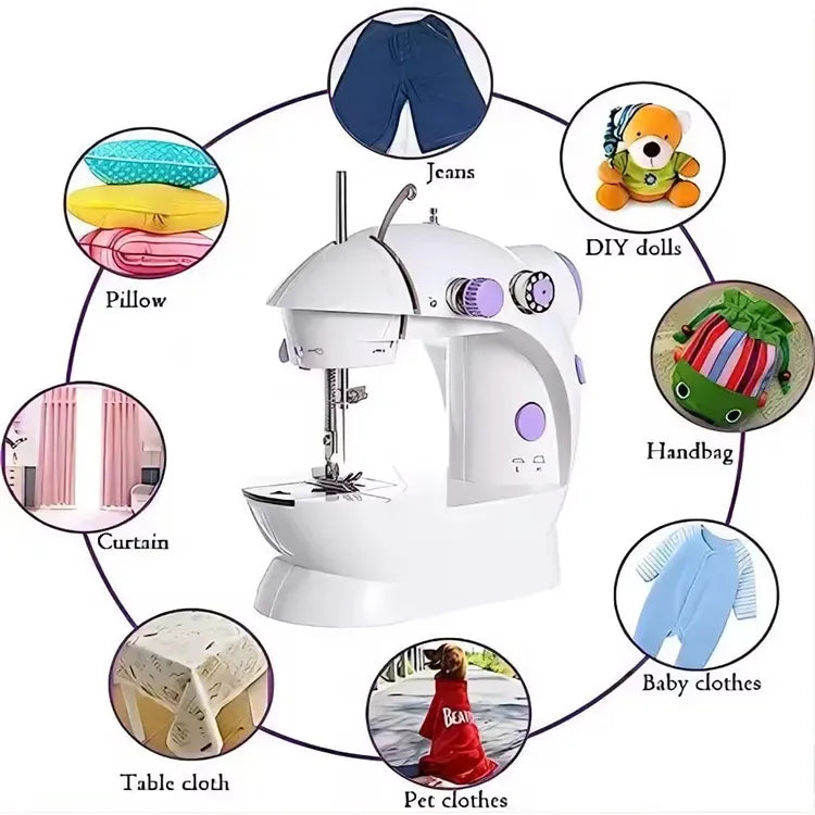 Portable Mini Dual-Speed Electric Sewing Machine
