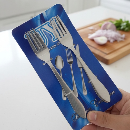 6 Pcs Stainless Steel Table Fork Set