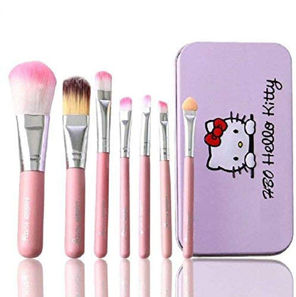 Pack of 7 Hello Kitty Makeup Brush Set