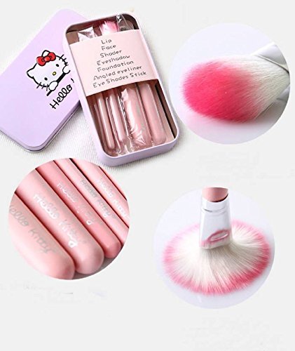 Pack of 7 Hello Kitty Makeup Brush Set