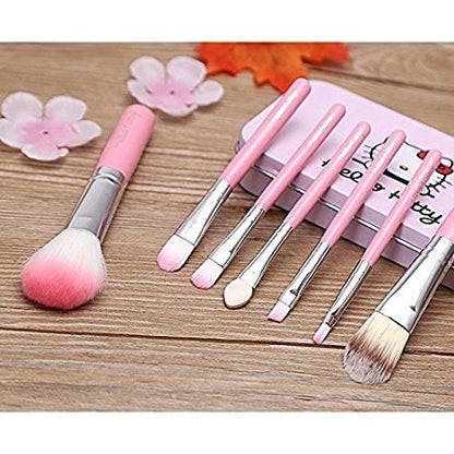 Pack of 7 Hello Kitty Makeup Brush Set