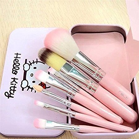 Pack of 7 Hello Kitty Makeup Brush Set