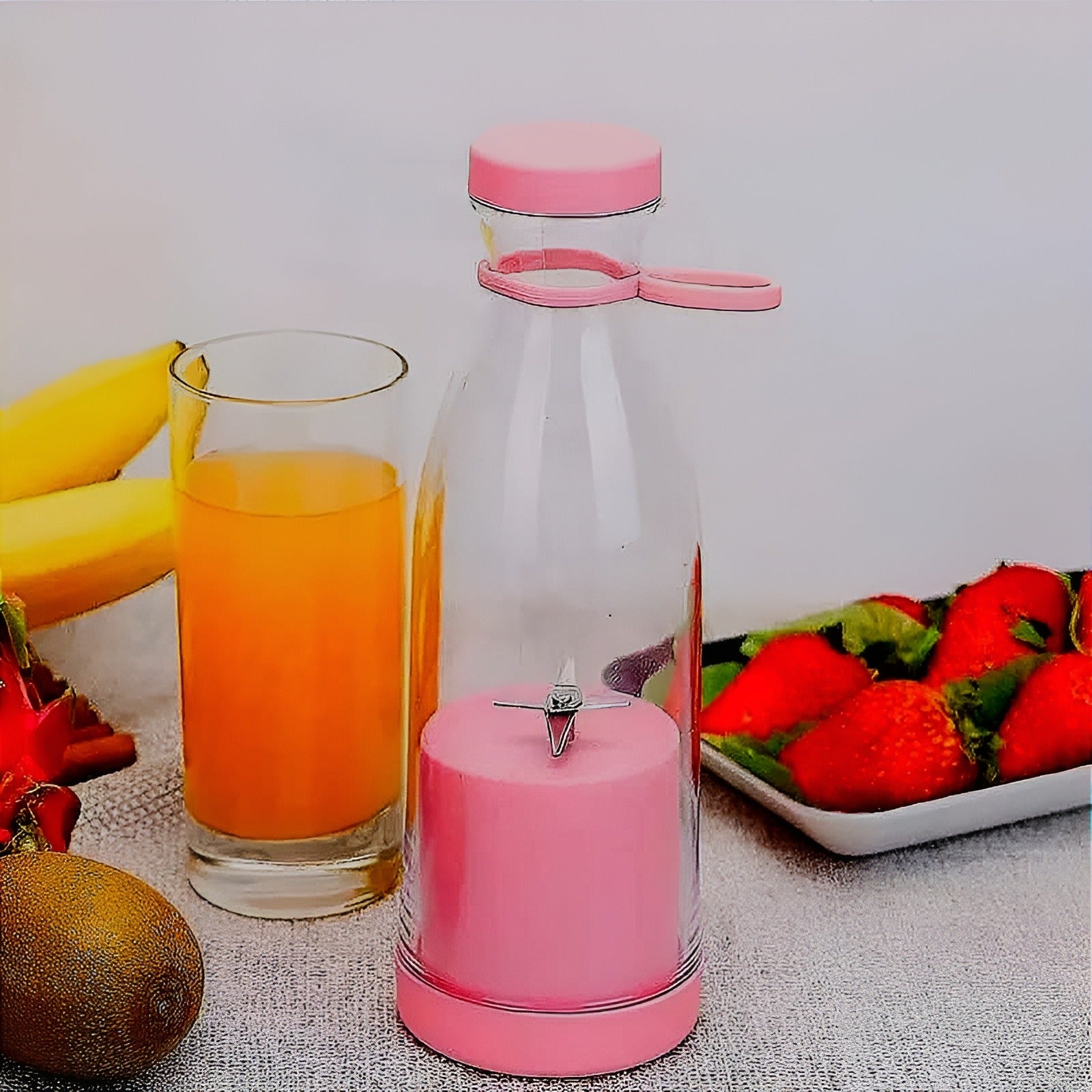 Portable 6 Blades Mini Bottle Juicer