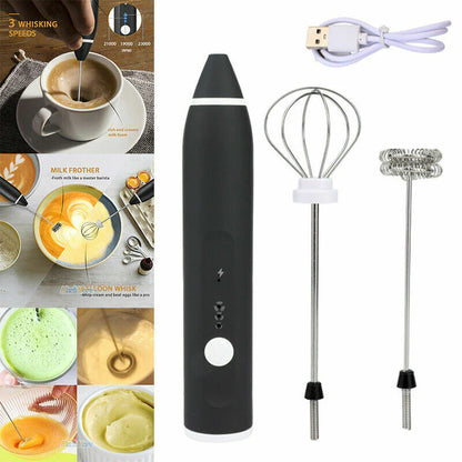2 in 1 Handheld Whisk &amp; Drink Mixer For Coffee