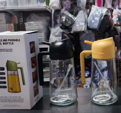 470ml Kitchen Glass Oil Sprayer Bottle