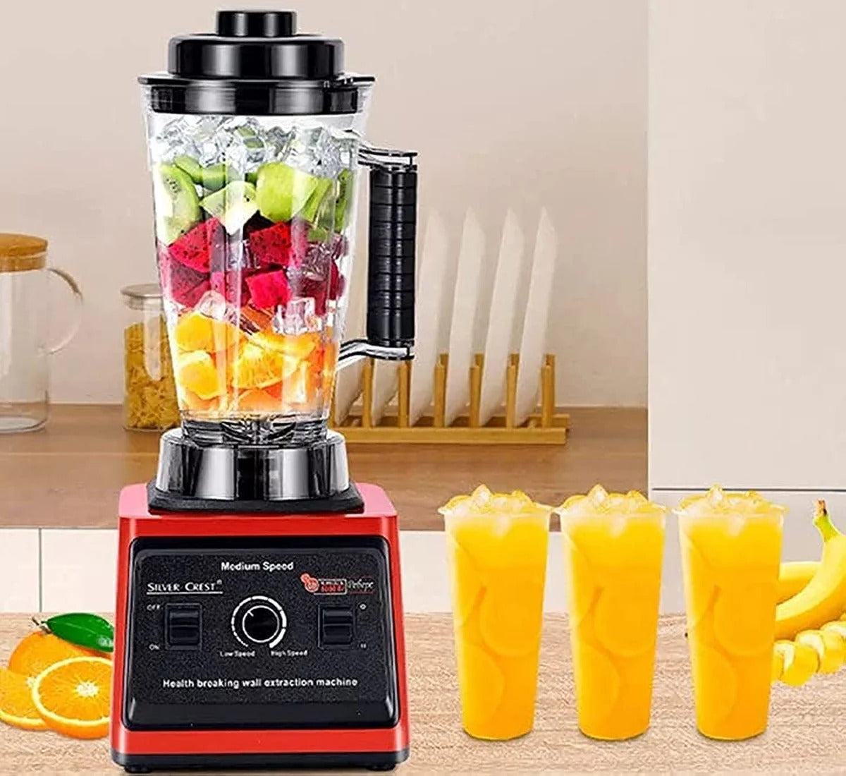 Silver Crest 2-in-1 Heavy Duty Electric Blender Juicer with 2L Jug & Powerful Grinder – Smoothies, Shakes & Ice Crushing