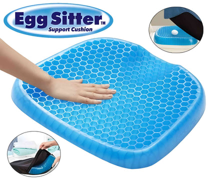 Non Slip Egg Sitter Gel Seat Cushion Soft Sitting Support Pad Cushion for Car and Office Chair Seat Pads