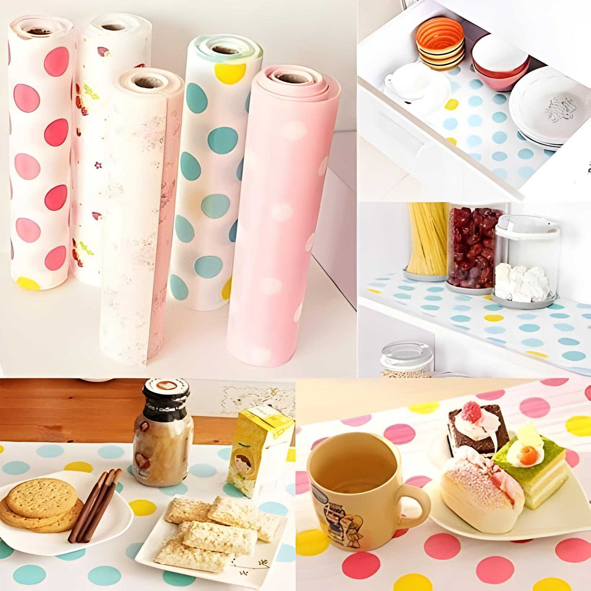 Anti Slip Foamic Sheets For Shelves Wardrobe Kitchen Cabinet Fridge, Table (Random Design)