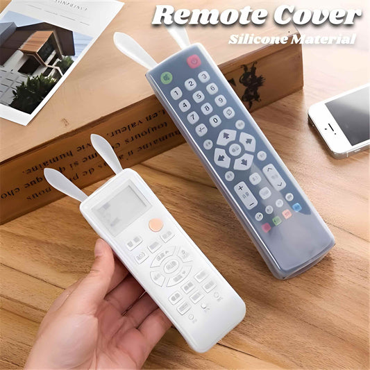 Set of 2x Cute Rabbit Silicone Remote Control Protective Case