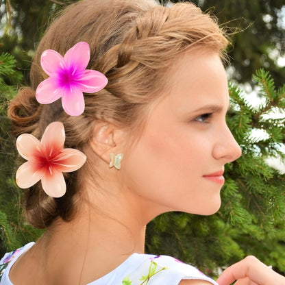 2 Pcs – Flower Hair Clip Colorful Hair Band For Girls & Women