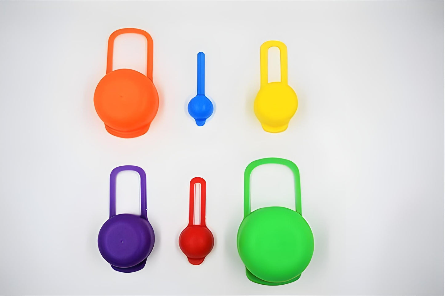 Multi Color Measuring Cup And Spoon Set – 6pcs (Random Color)