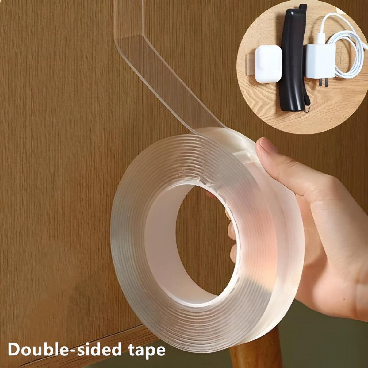 Imported Washable Reusable Nano Double Sided Transparent Tape
