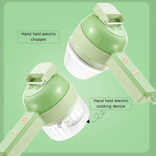 Electric Food Chopper Vegetable Slicer Garlic Crusher Meat Grinder Machine
