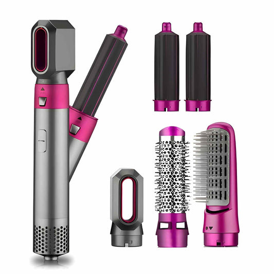 5 in 1 Electric Hot Air Brush Straightener and Dryer